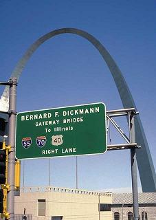 Gateway Arch in St. Louis, Missouri