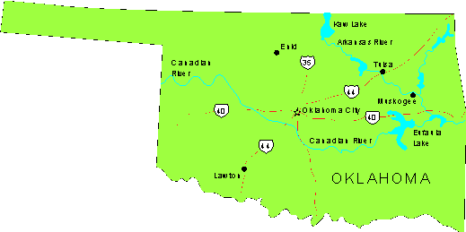 Map of Oklahoma