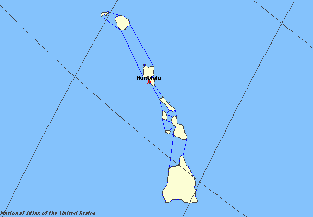 Map of Hawaii